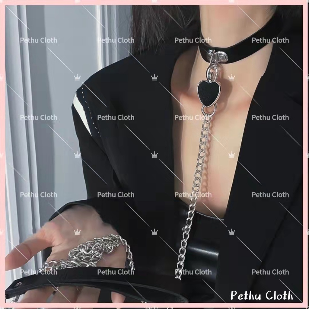 Vòng Cổ kèm Dây Xích Sexy----Có thể kết hợp với bất kì váy ngủ nào của shop--OldGL