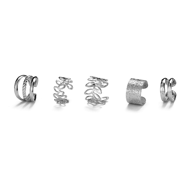 Set 5 cặp hoa tai kiểu dáng hình học thời trang cá tính cho nữ