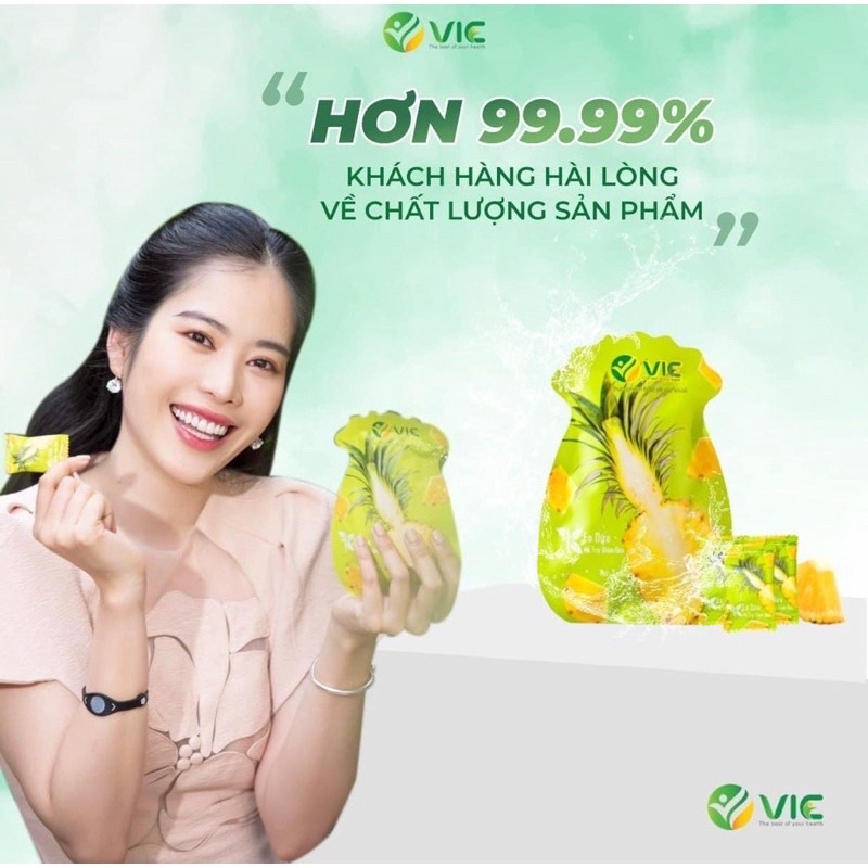 Kẹo dứa plus giảm cân 7vien 7 vị thơm ngon