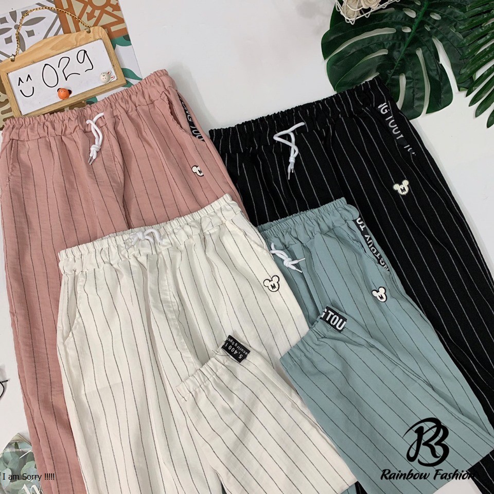 Quần Jogger kẻ sọc