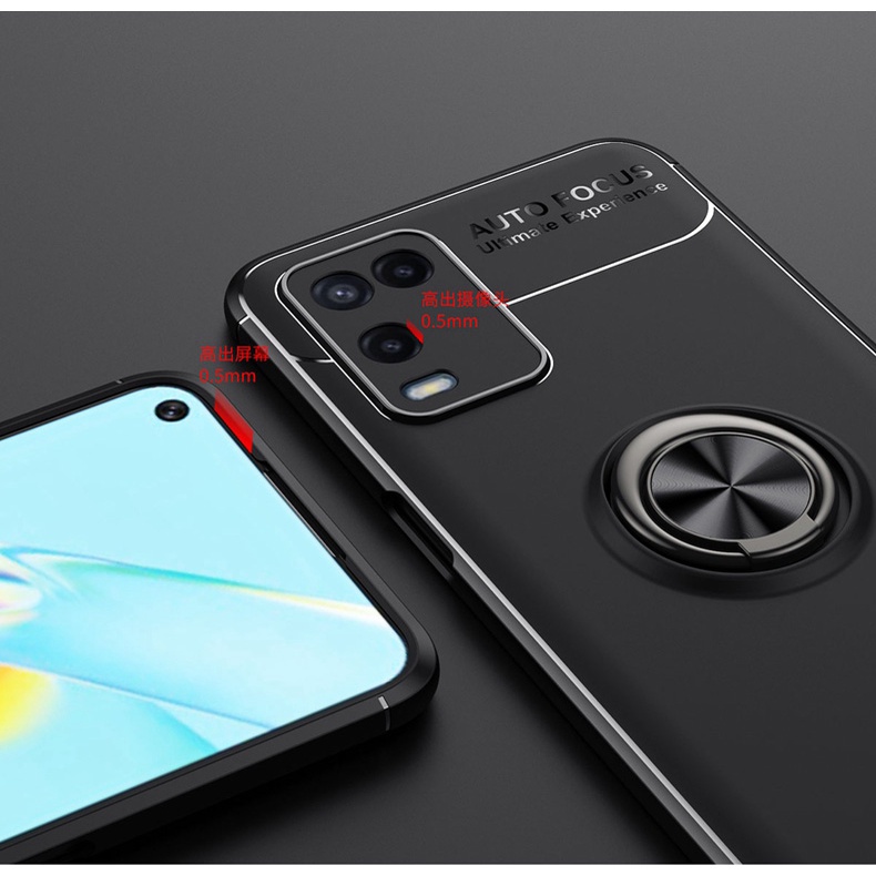 Ốp Lưng Auto Focus OPPO A54 Cao Su Bracket Iring