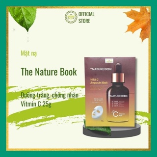 Mặt nạ vitamin C, mặt nạ dưỡng trắng da vitamin C, Vitamin C amploule mask The Nature Book