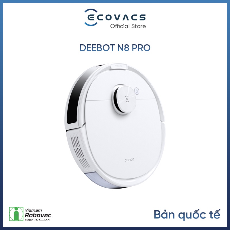 Robot Hút Bụi Lau Nhà Ecovacs Deebot N8 Pro - Lực hút MAX  2600 Pa -Bản Quốc Tế - Bảo Hành 24 Tháng