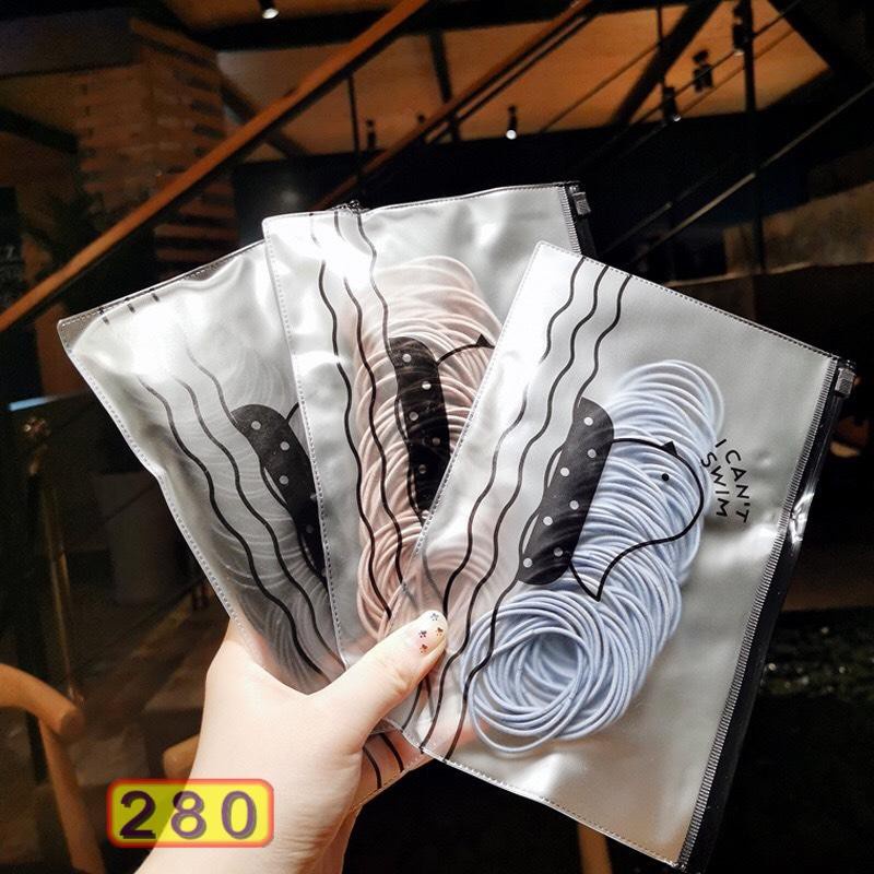 Túi Dây Thun Buộc Tóc Thời Trang Nhiều Màu Giá Rẻ 280