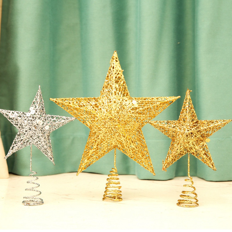 Ngôi sao lấp lánh trang trí đỉnh cây thông noel tiện dụng