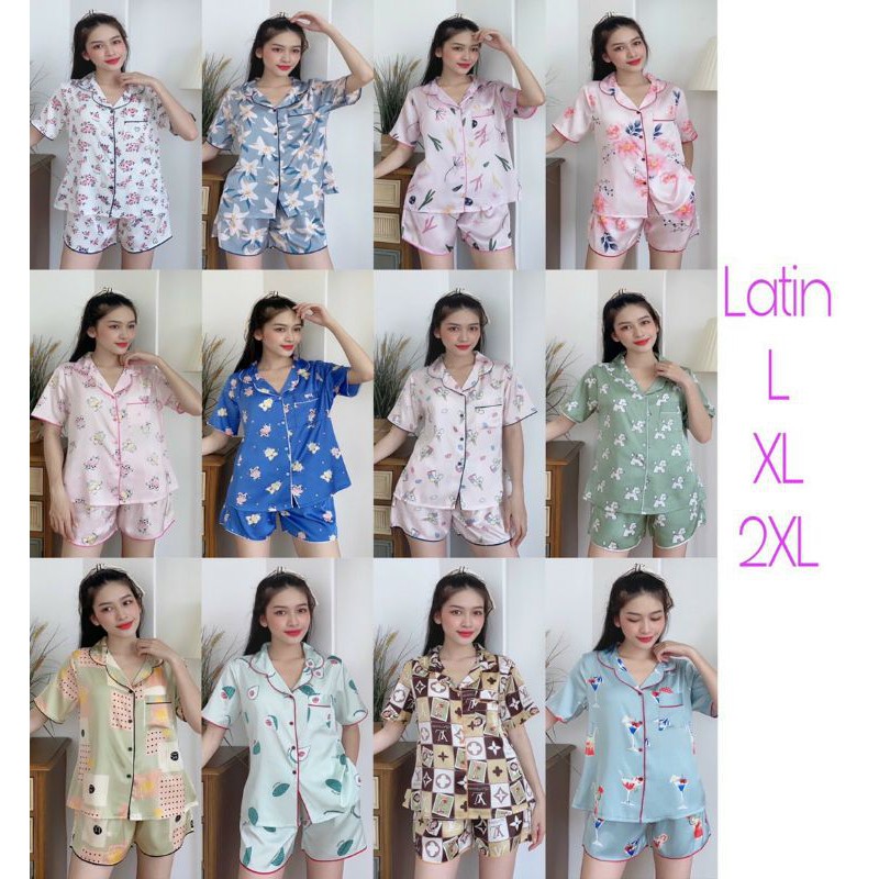 🏖️🏖️ BIGSIZE PIJAMA BỘ ĐÙI LỤA LATIN CAO CẤP (60-75KG), ĐỒ BỘ MẶC  NHÀ, ĐỒ BỘ MẶC SAU SINH SIZE LỚN  🏖️🏖️