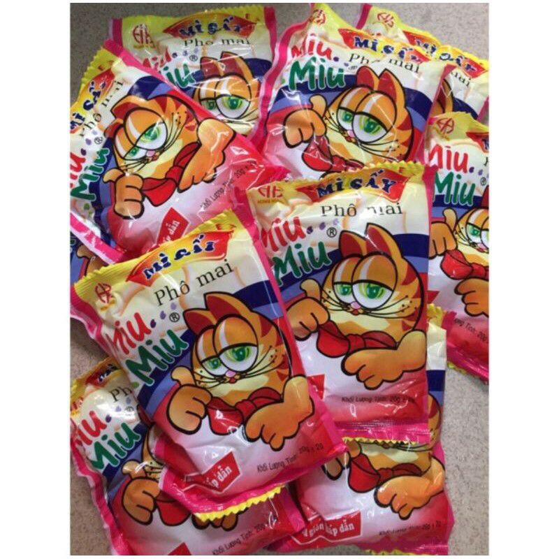 Mì tôm trẻ em Miu Miu 50 gói loại mới bao giòn