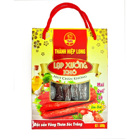 Lạp xưởng khô Mai Quế Lộ Sóc Trăng - Thành Hiệp Long - Hút chân không Hộp 500gr