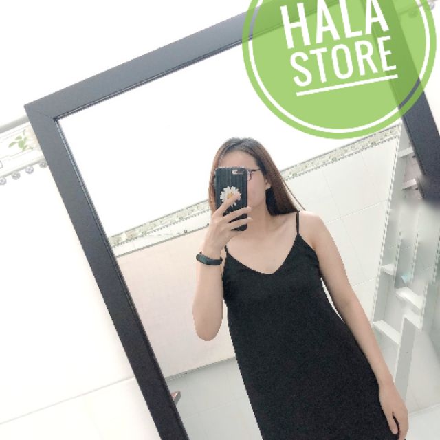 Đầm hai dây dài