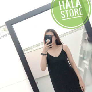 Đầm hai dây dài
