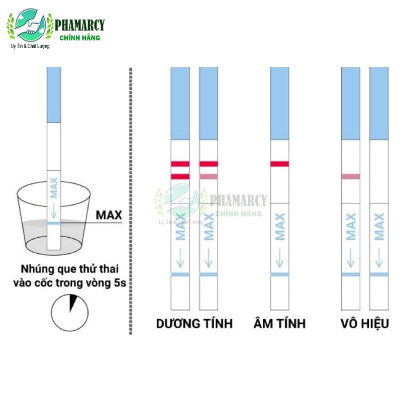 Que test thử thai kết quả siêu nhanh chính xác cao Chip Chips [GIẤU TÊN KHI GIAO HÀNG]