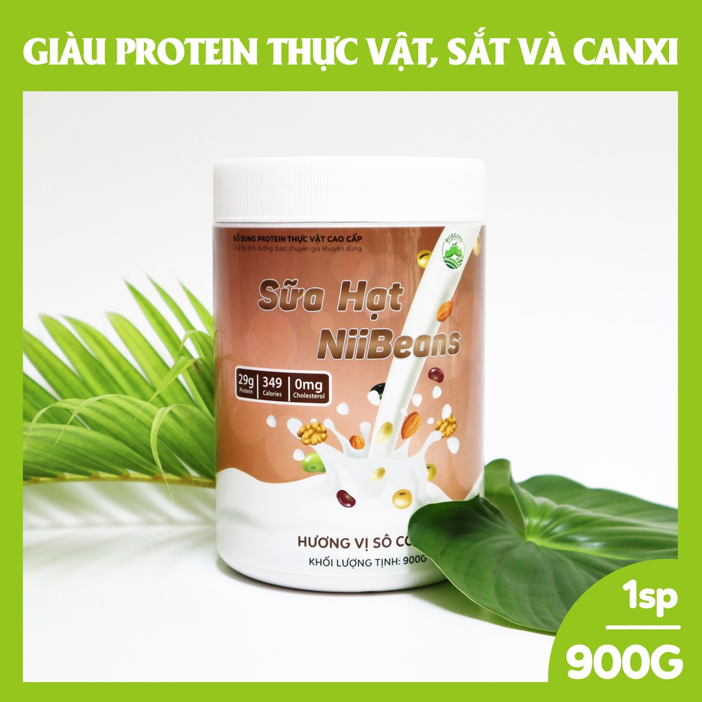 Sữa hạt NiiBeans Dinh Dưỡng Óc Chó Hương vị Socola 900G