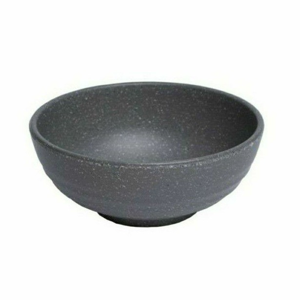 Tô nhựa Melamine size 18cm Nhám Đen (TOX28)