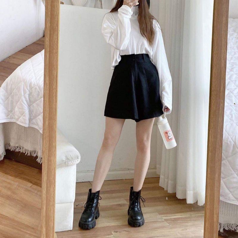 Quần short cạp cao 2 cúc,AN MINH,sai m.l...