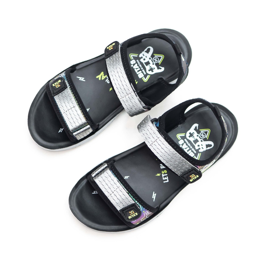 GIÀY SANDAL QUAI HẬU HỌC SINH BÉ TRAI BITA'S ĐẾ BẰNG SEN.61 (ĐỎ + XANH DƯƠNG + XÁM) - BITAS