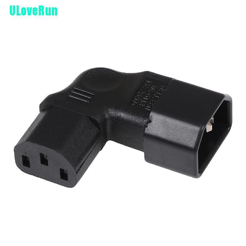 Đầu Chuyển Đổi IEC 320 C14 Sang C13 Góc 90 Độ Gắn Tường Dành Cho tv LCD