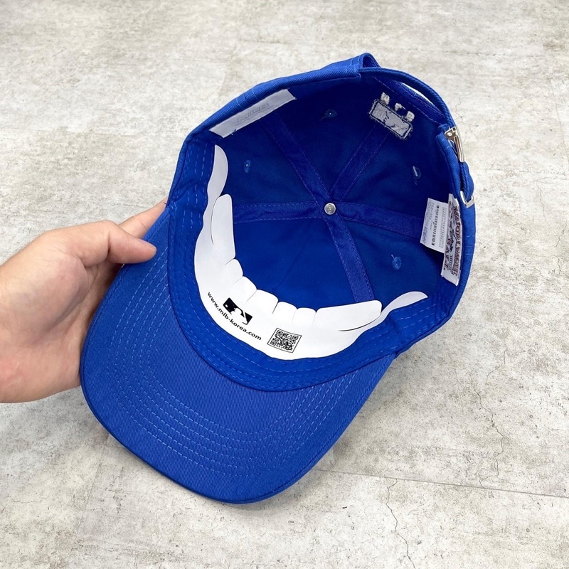 Mũ lưỡi trai MLB basic xanh coban thời trang