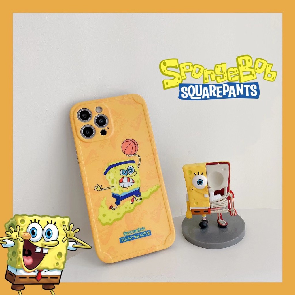 SpongeBob Ốp điện thoại màu nhám in họa tiết hoa cúc cho Iphone12 12min 12promax 7 7Plus 8 X XR XSmax 11 11Pro Max Ốp iphone | BigBuy360 - bigbuy360.vn