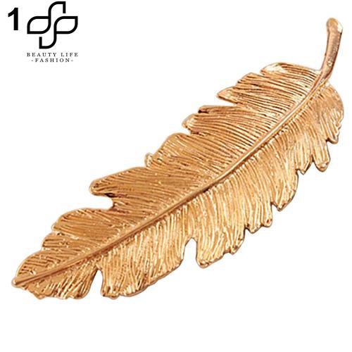 Kẹp tóc hợp kim hình chiếc lá dễ thương