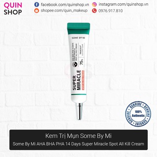 Kem trị mụn some by mi aha-bha-pha 14 days super miracle spot all kill cream