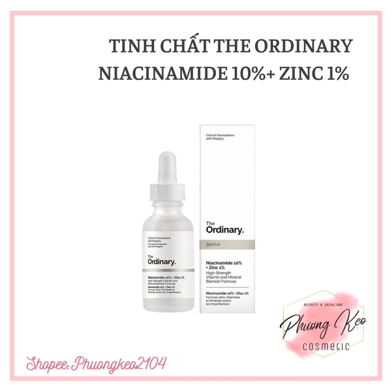 [ HÀNG CÓ SẴN] Serum The Ordinary Niacinamide 10% + Zinc 1%