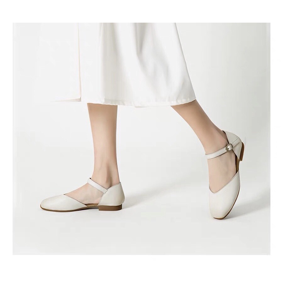 GIÀY NỮ SANDAL MẪU MƯỚI MŨI VUÔNG CHO HOC SINH E12