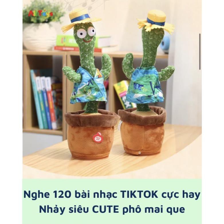 [Sẵn Hàng Giao Ngay] cây sương rồng nhảy múa với 120 bài hát TikTok siêu cute