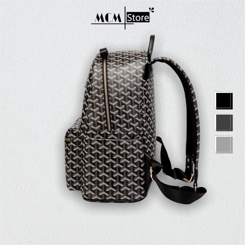 Balo Da Đi Học Edmon Maison , Balo MCM Store Cao Cấp Có Ngăn Đựng Vừa Laptop