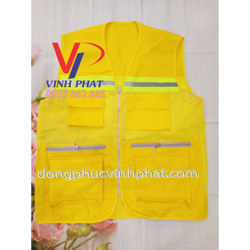 Áo Gile Kỹ Sư Phản Quang, Áo Giám Sát Công Nhân Cao Cấp Đủ Màu Sắc