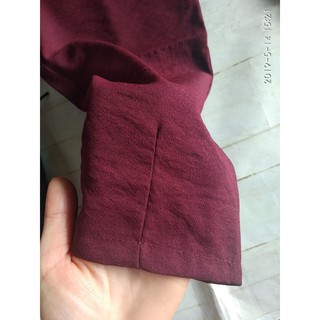 Quần baggy vải đũi lụa dáng dài