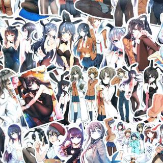 Tấm Poster Treo Trang Trí Phòng In Hình Nhân Vật Nữ Anime Yarou Wa Bunny Senpai No Yume Wo Minai