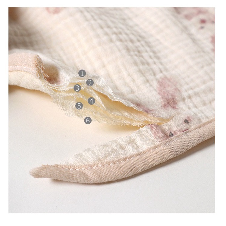 Yếm xô muslin 6 lớp cho bé trai gái, yếm ăn dặm cho bé