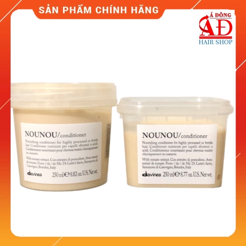 BỘ DẦU GỘI XẢ HẤP Ủ DAVINES NOUNOU SIÊU MỀM MƯỢT CHO TÓC KHÔ XƠ HƯ TỔN DO HOÁ CHẤT ITALY CHÍNH HÃNG