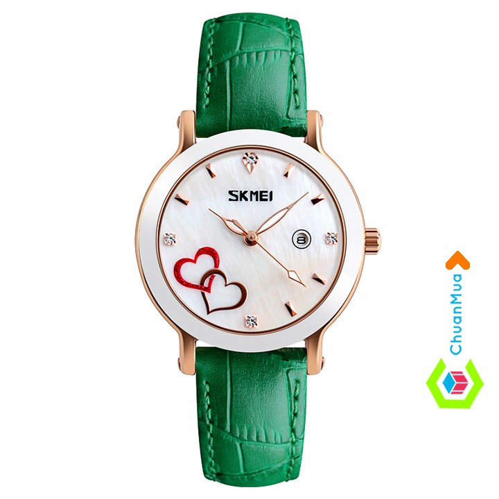 Đồng Hồ Nữ Dây Da SKMEI 9144 Có Lịch - DHA626