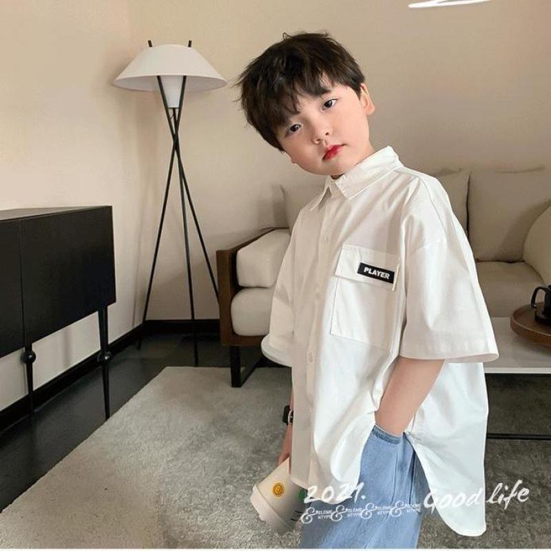 Áo Sơ Mi Tay Ngắn Thời Trang Mùa Hè Cho Bé Trai