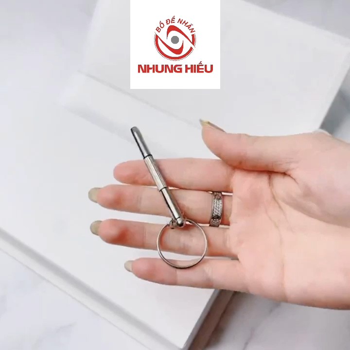 Móc khoá tua vít vặn ốc sửa gọng kính đa năng Nhung Hiếu-Tặng kèm khi mua 1 gọng bất kỳ