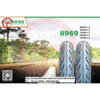 VỎ LỐP XE GOODRIDE H969 80/90-14 TL VỎ TRƯỚC AB, VISION, CLICK