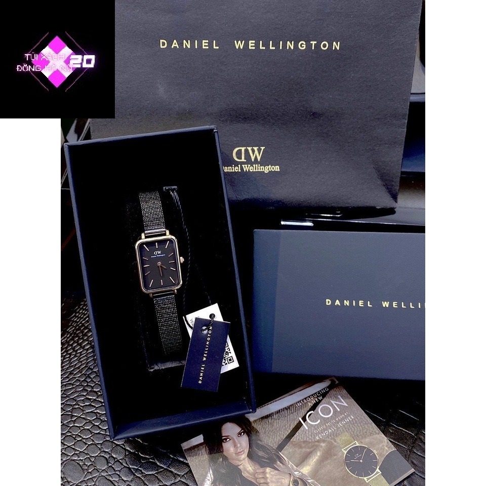 Đồng Hồ Nữ DW Dây Thép Mặt Vuông Quadro Pressed Melrose – Daniel Wellington Authentic