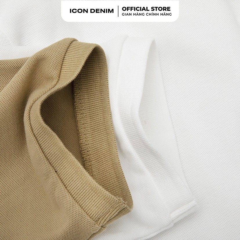 Áo Polo Nam Tay Ngắn ICON DENIM Oversize Bo Thun | BigBuy360 - bigbuy360.vn