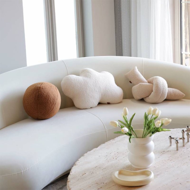Gối nhung tùy chọn kiểu dáng dễ thương phong cách Bắc Âu trang trí nhà cửa