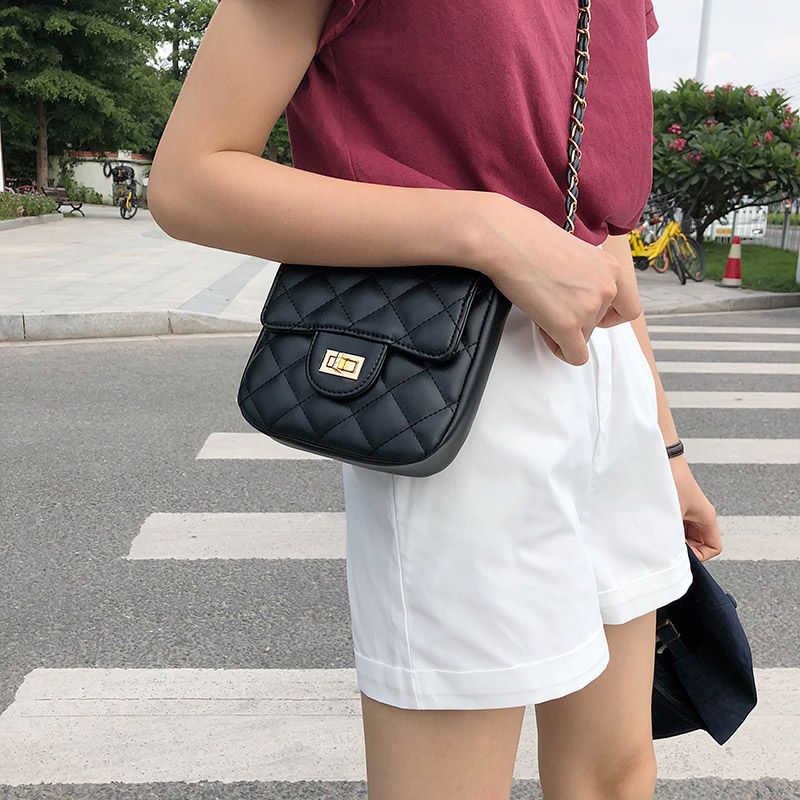Túi đeo chéo IELGY quai phối xích thiết kế cá tính thời trang cho nữ