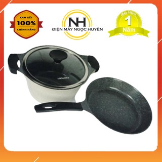 Bộ nồi chảo Vitamin Stone Lock&Lock LCA6244DS02