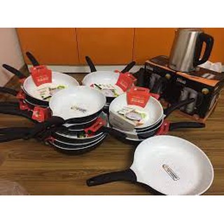 Chảo từ men Đức Rapido 24cm đáy chấm