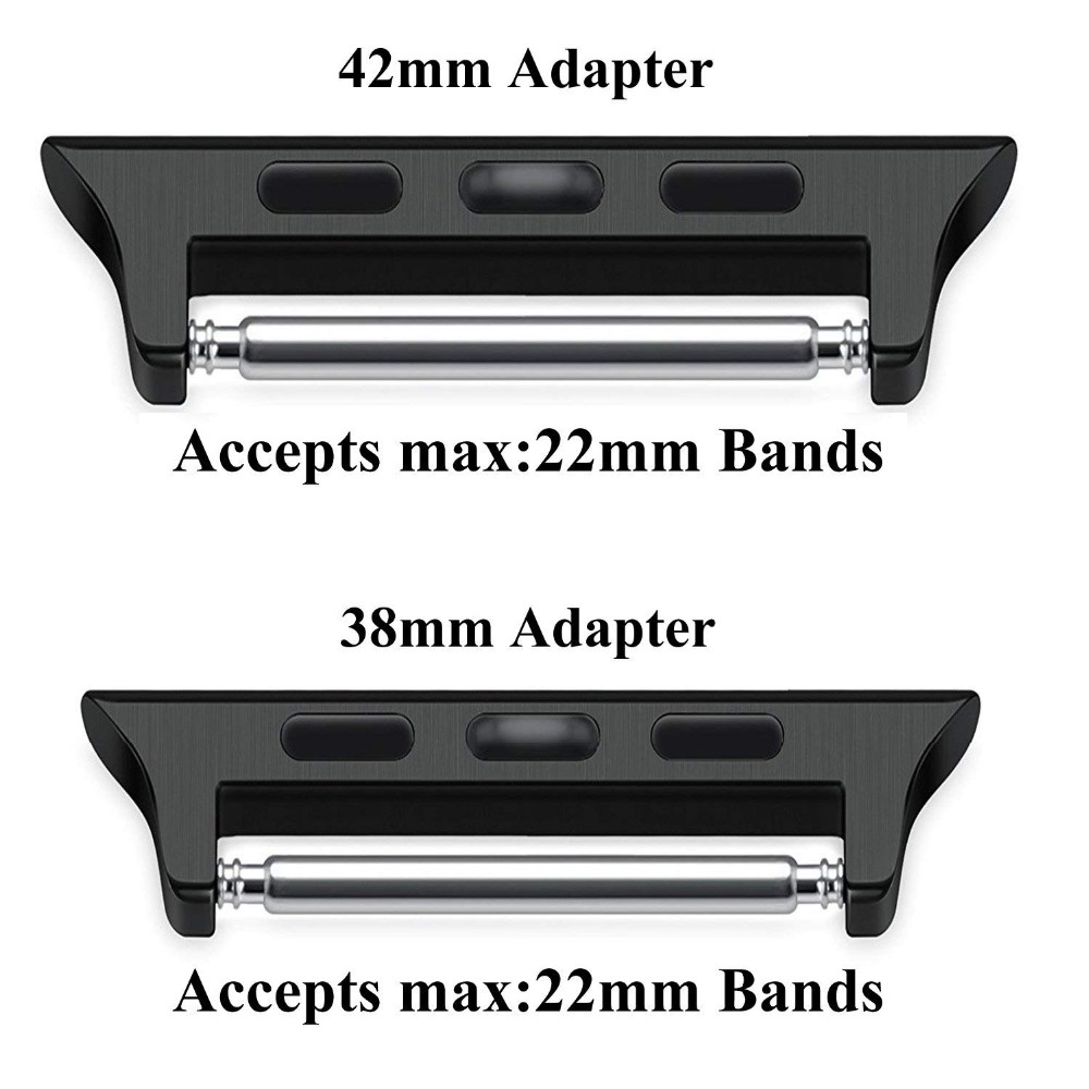 1 Cặp Phụ Kiện Thay Thế Cho Đồng Hồ Thông Minh Apple Watch 6 SE / 5/4/3/2/1 Series 38mm 40 42 44mm