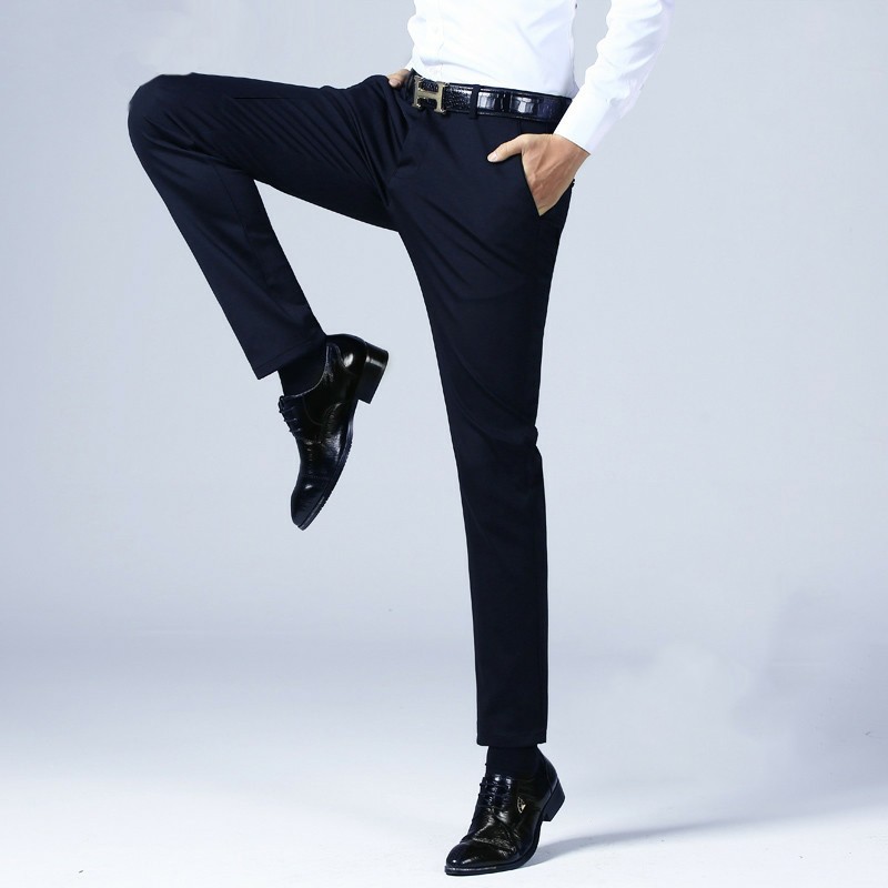 Quần Tây Nam Hàn Quốc , Quần Tây Nam Cao Cấp Màu Đen Dáng Ôm Vải Chống Nhăn Bai Xù | BigBuy360 - bigbuy360.vn