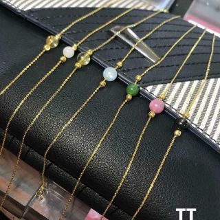 Lắc chân vàng 1 viên đá