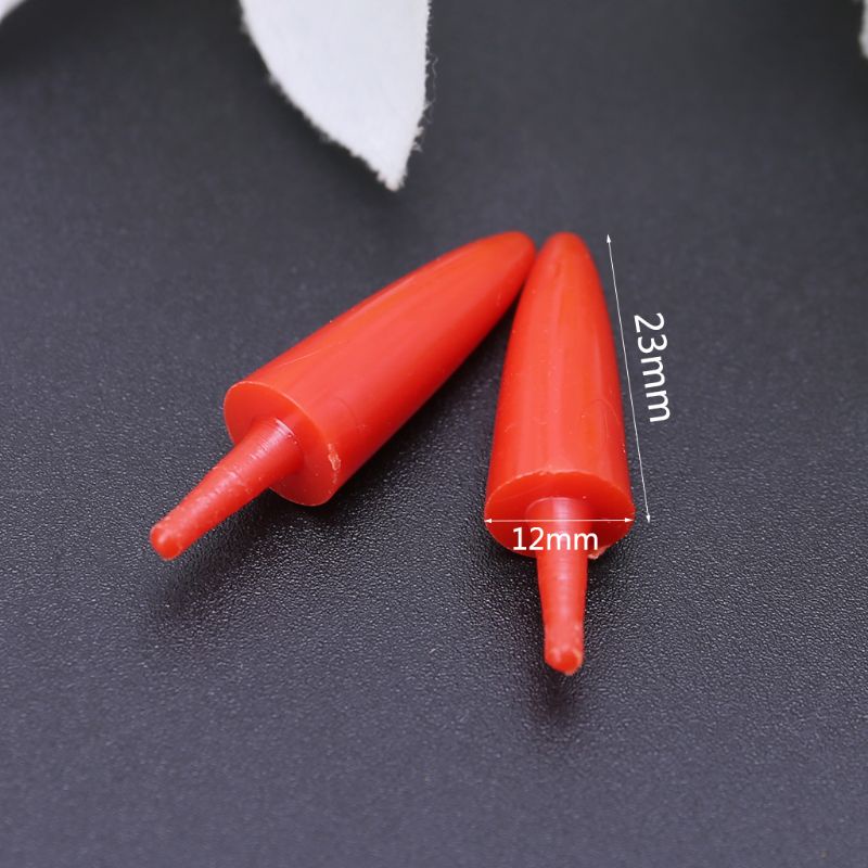 Set 50 Mũi Người Tuyết Bằng Nhựa 12x23mm Làm Đồ Thủ Công Trang Trí Giáng Sinh Cho Bé DIY