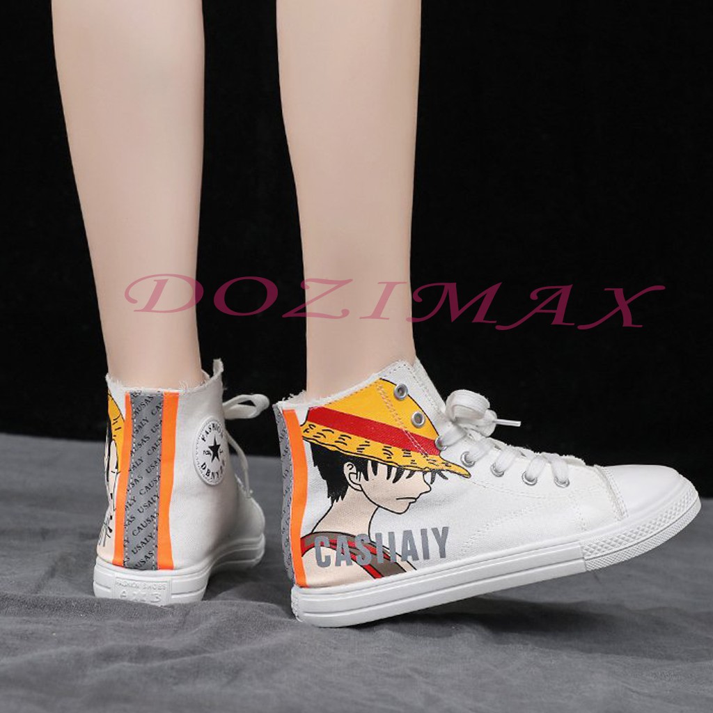 giày cổ cao nữ mẫu hoạt hình siêu kute -CCNR - Hàng loại đẹp -Dozimax