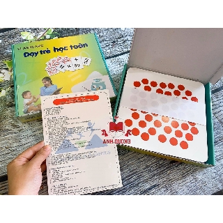 Thẻ học toán dot card chuẩn glenn doman - chính hãng- flashcard