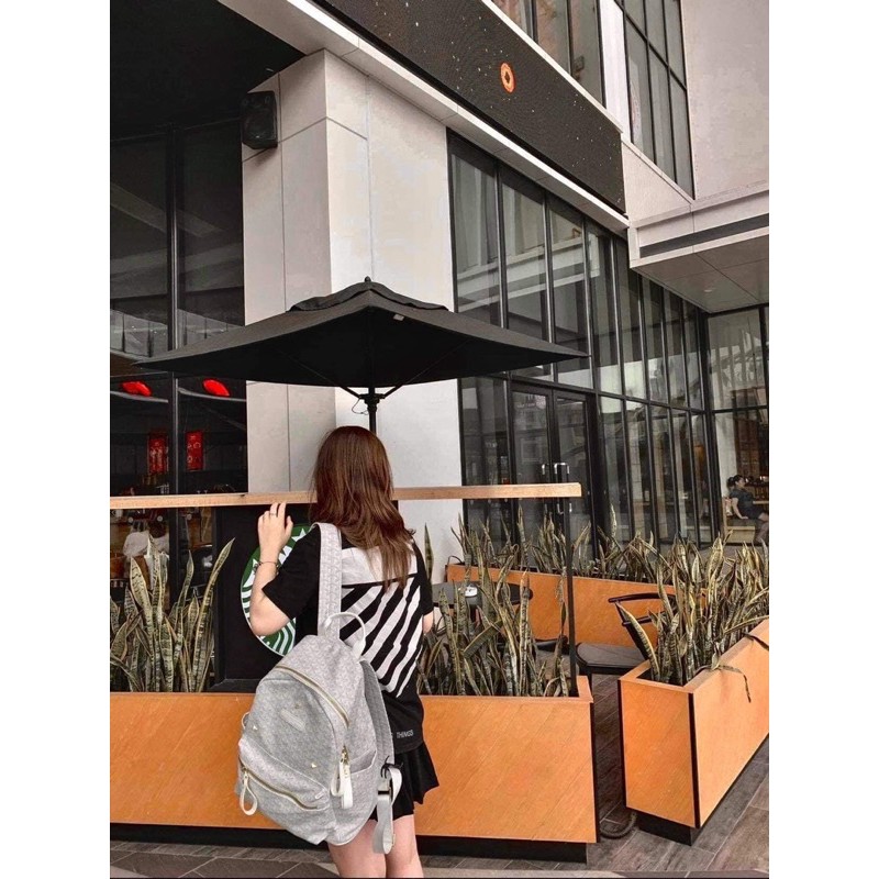 Balo Edmond Maison Trắng - Size M L - Card ví đầy đủ- Hàng auth